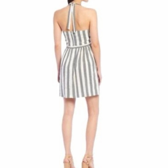 Gianni Bini Striped Halter Dress - Picture 2 of 10